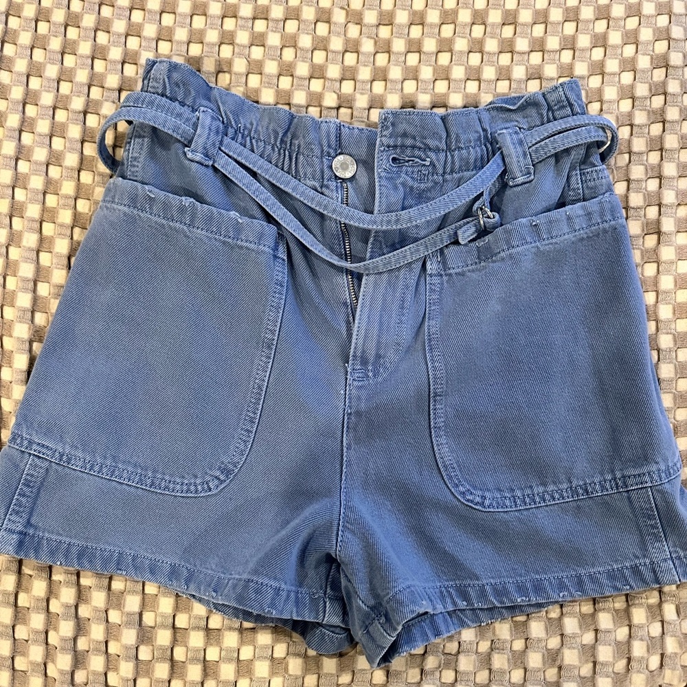 Zara paper bag shorts
